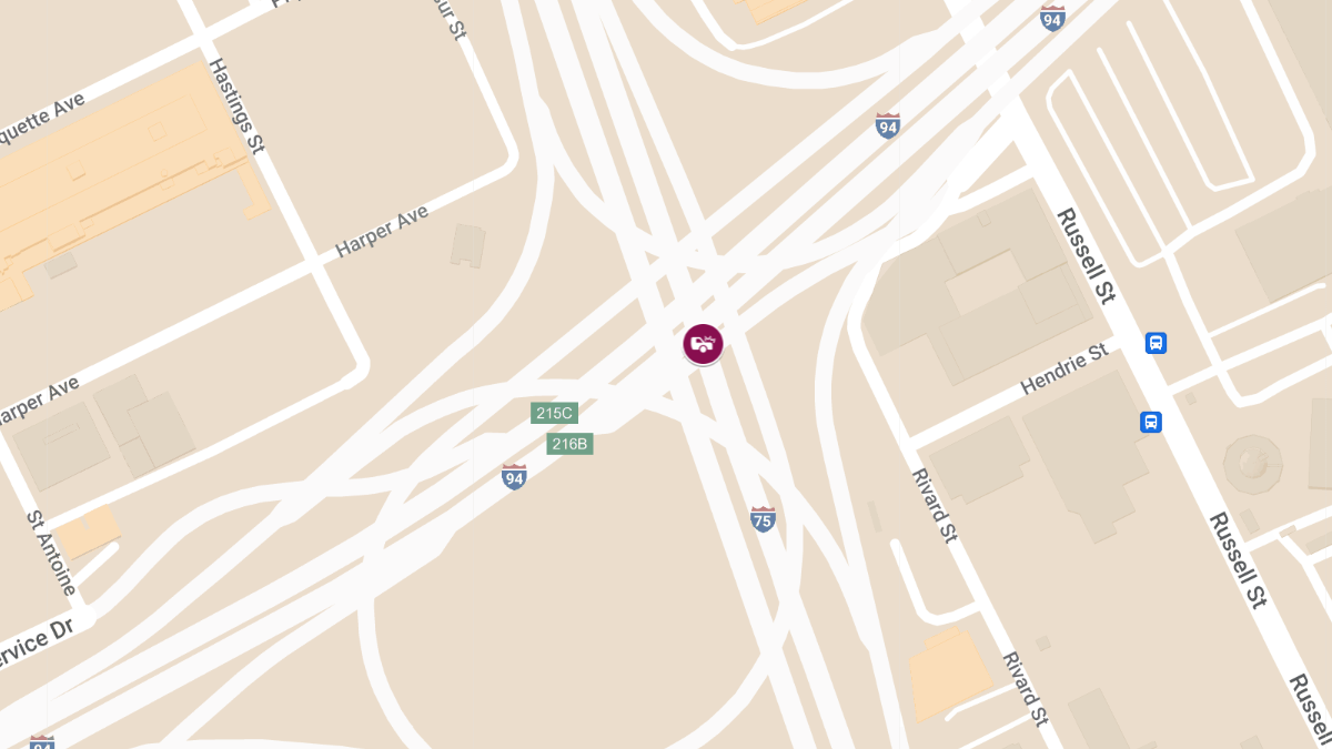Collision With Injuries at I-94 E & I-75 N