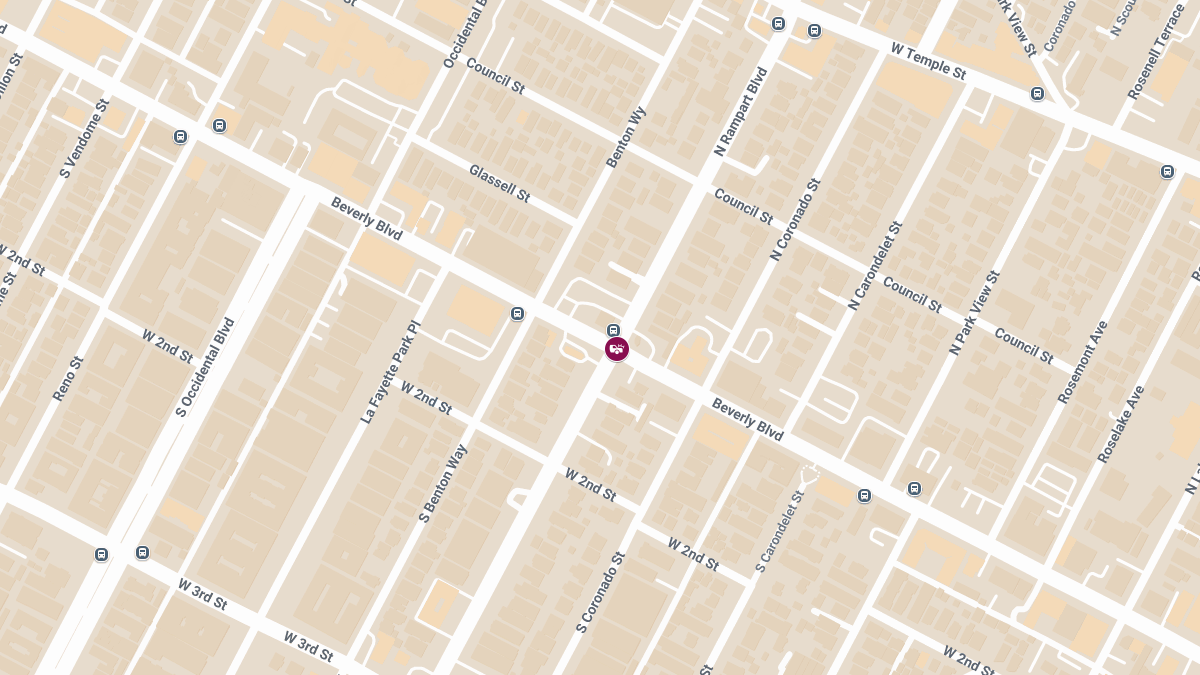 Collision With Injuries at N Rampart Blvd & Beverly Blvd