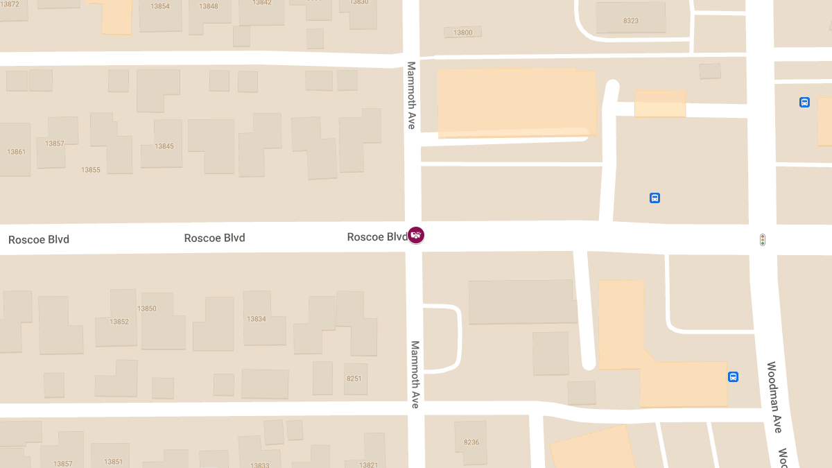 Collision With Injuries at Roscoe Blvd & Mammoth Ave