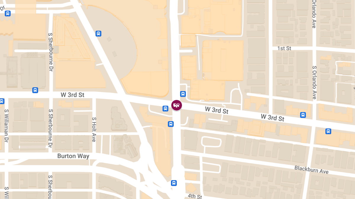 Collision With Injuries at S La Cienega Blvd & W 3rd St