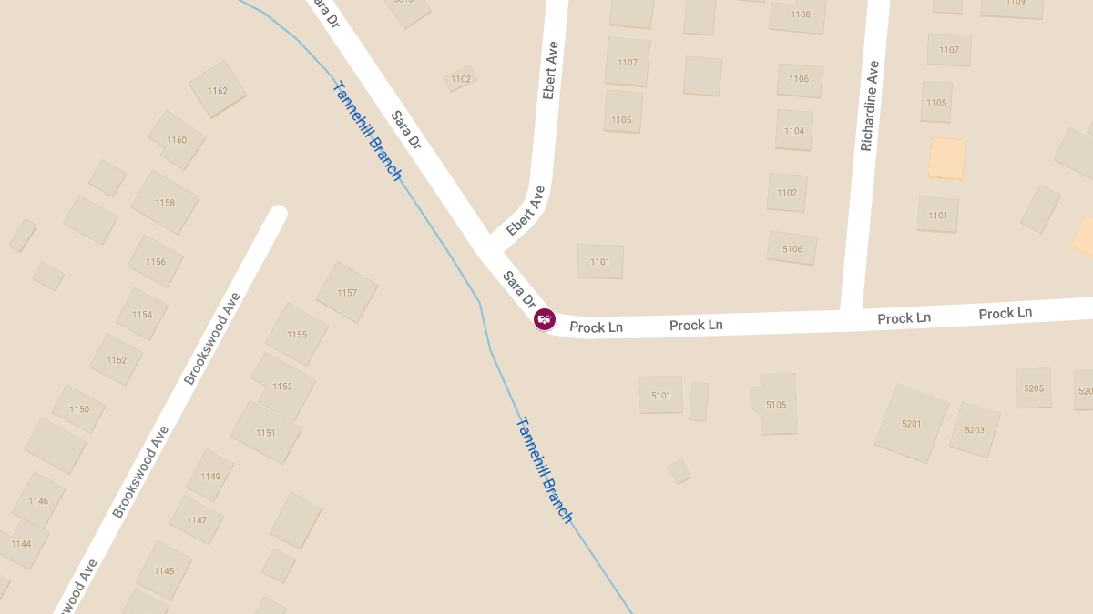 Collision With Injuries at Sara Dr & Prock Ln