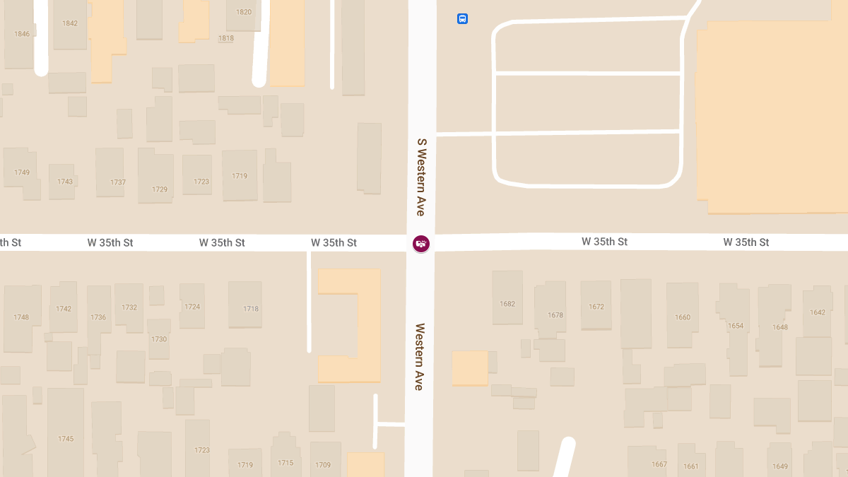 Collision With Injuries at W 35th St & S Western Ave