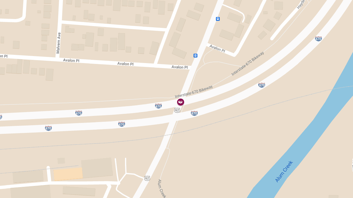 Collision With Injuries on I-670 W at N Nelson Rd