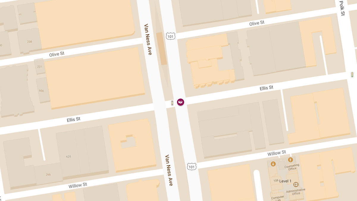 Collision With Injuries on US-101 N at Ellis St