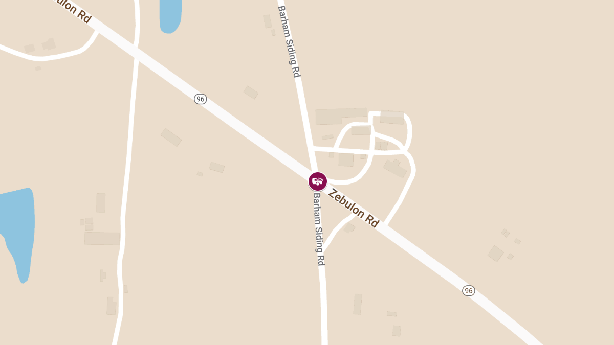 Collision With Injuries on Zebulon Rd at Barham Siding Rd