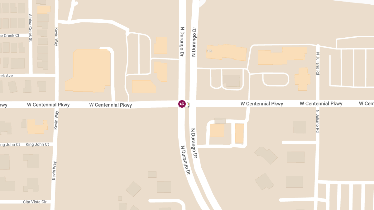 Collision at N Durango Dr & W Centennial Pkwy Causes Injuries