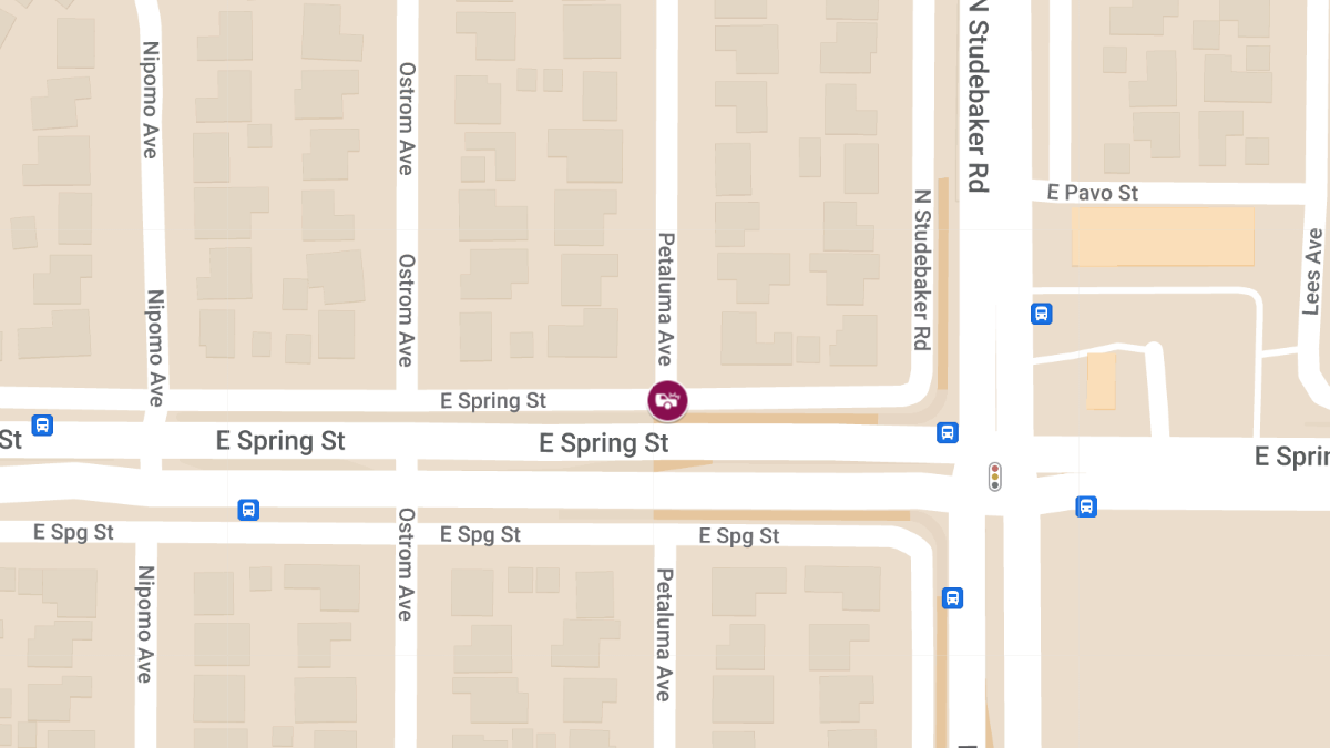 Collision at N Studebaker Rd & E Spring St Causes Injuries