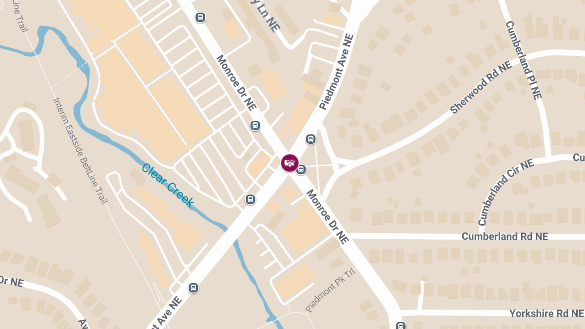 Collision at Piedmont Ave NE & Monroe Dr NE Causes Injuries