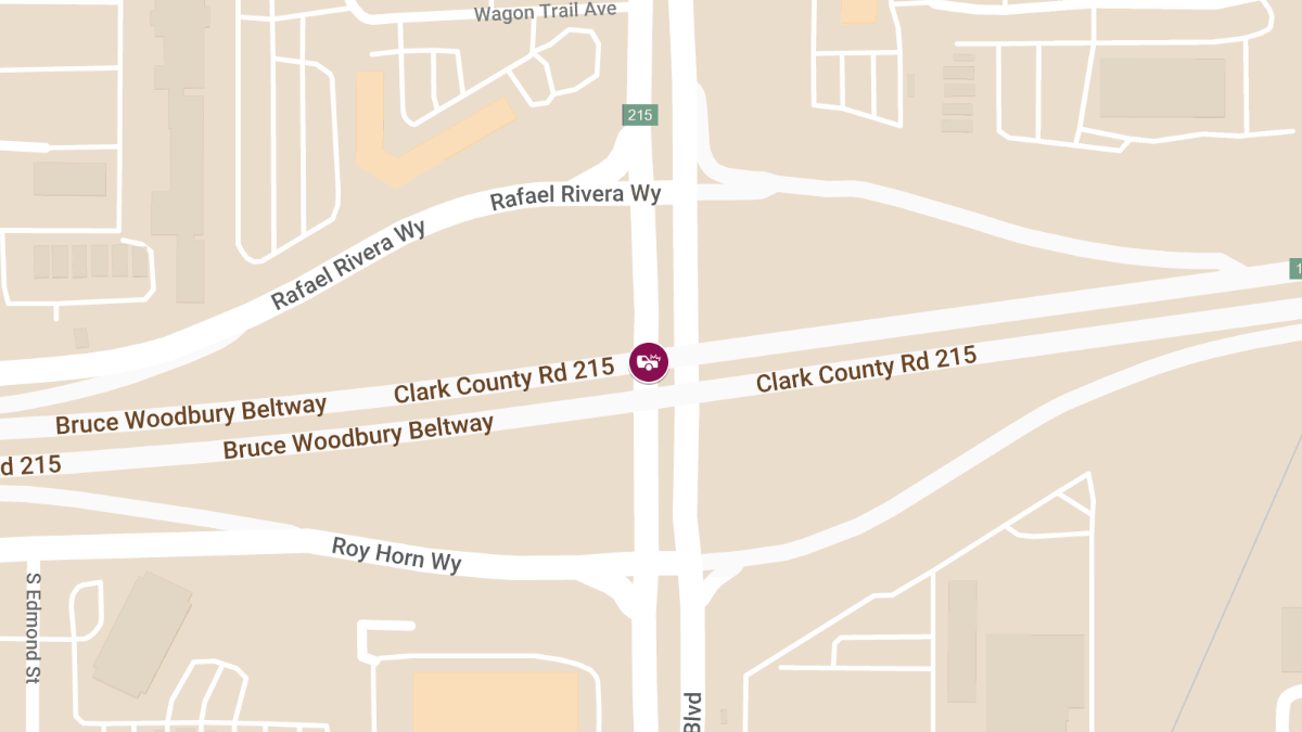 Collision at S CC-215 E & S Decatur Blvd Causes Injuries
