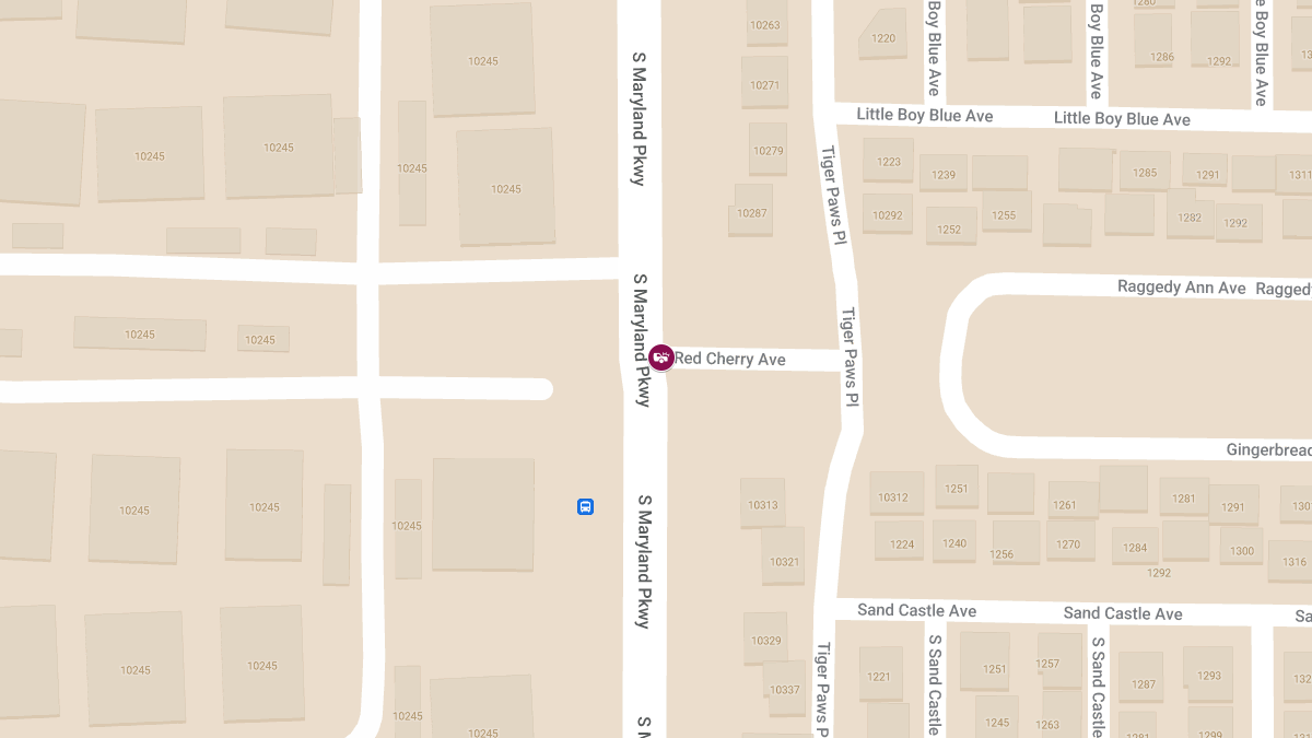 Collision at S Maryland Pkwy & Red Cherry Ave Causes Injuries