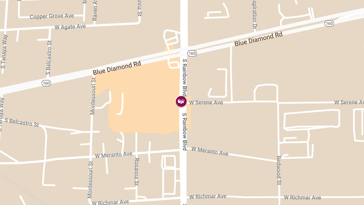 Collision at S Rainbow Blvd & W Serene Ave Results in Injuries