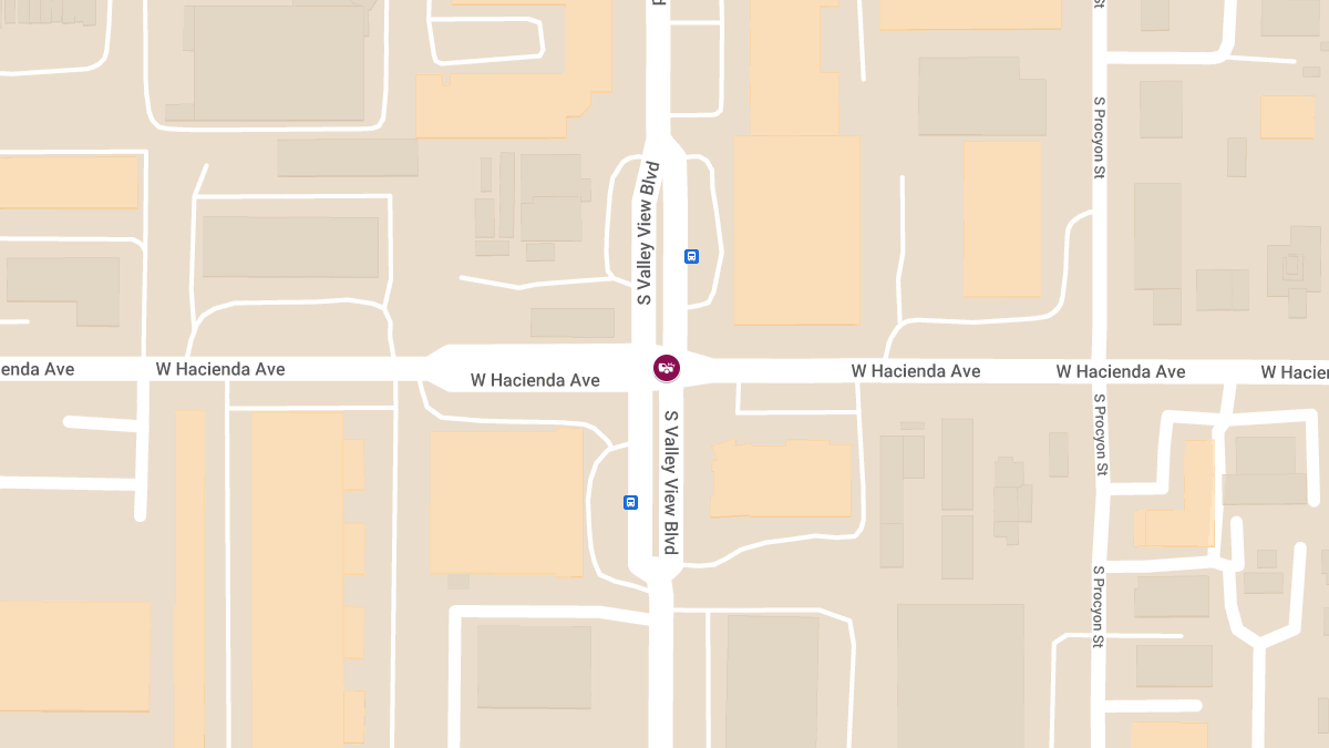 Collision at S Valley View Blvd & W Hacienda Ave Causes Injuries