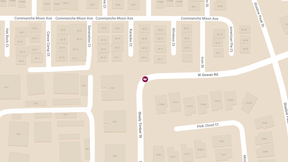 Collision at Shady Timber St & W Gowan Rd Causes Injuries