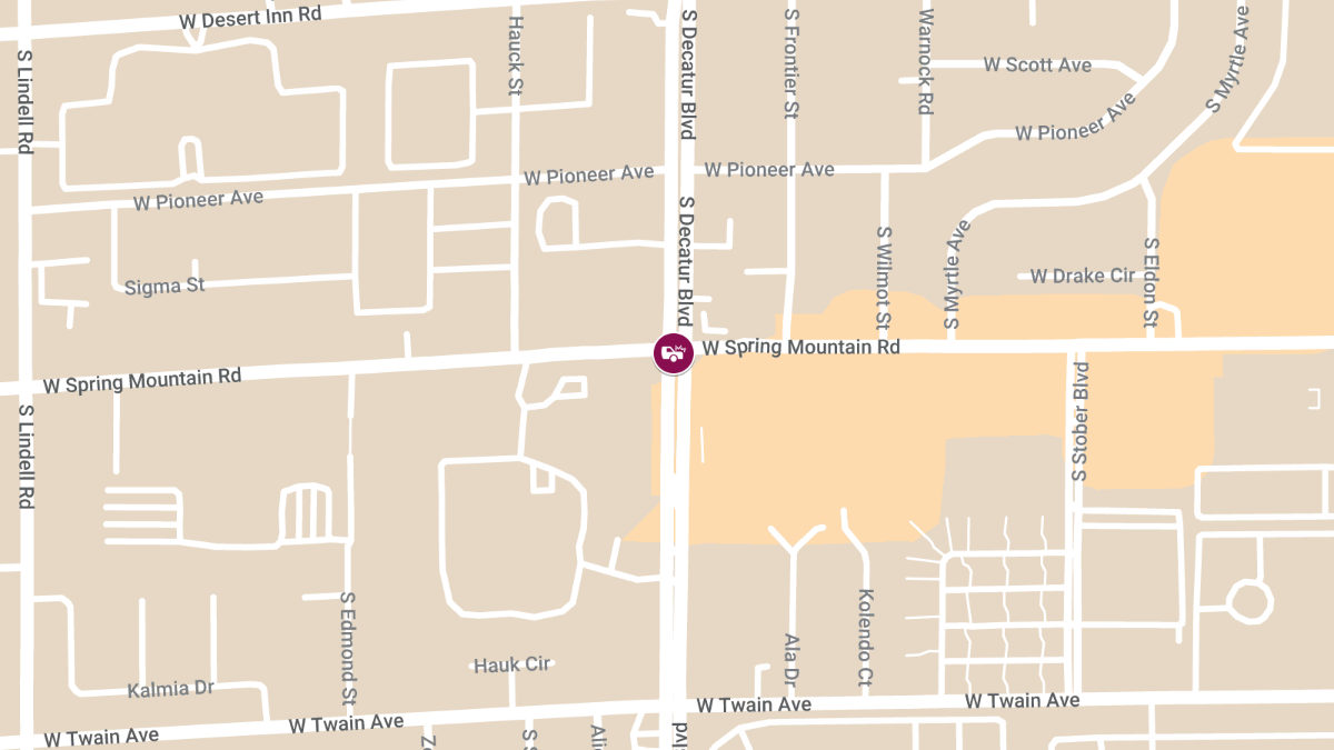 Collision at Spring Mountain Rd & S Decatur Blvd Leads to Injuries