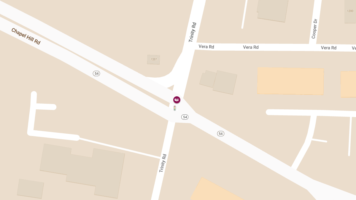 Collision at Trinity Rd and Chapel Hill Rd Causes Injuries
