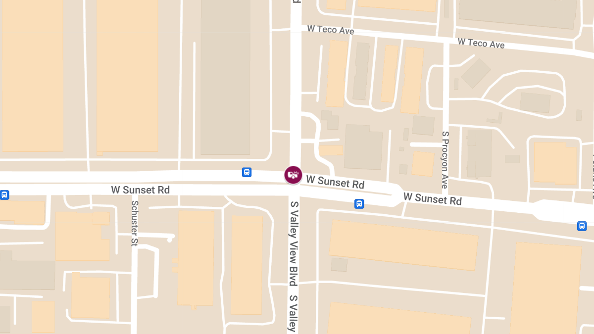 Collision at W Sunset Rd & S Valley View Blvd Causes Injuries