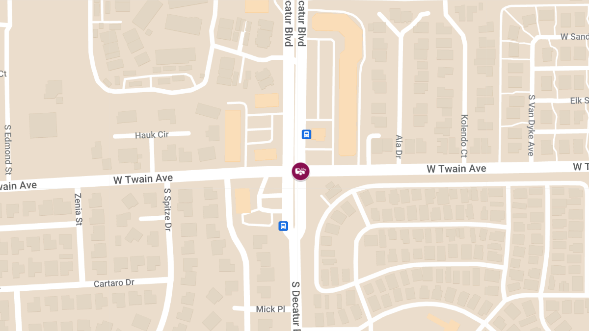 Collision at W Twain Ave & S Decatur Blvd Results in Injuries