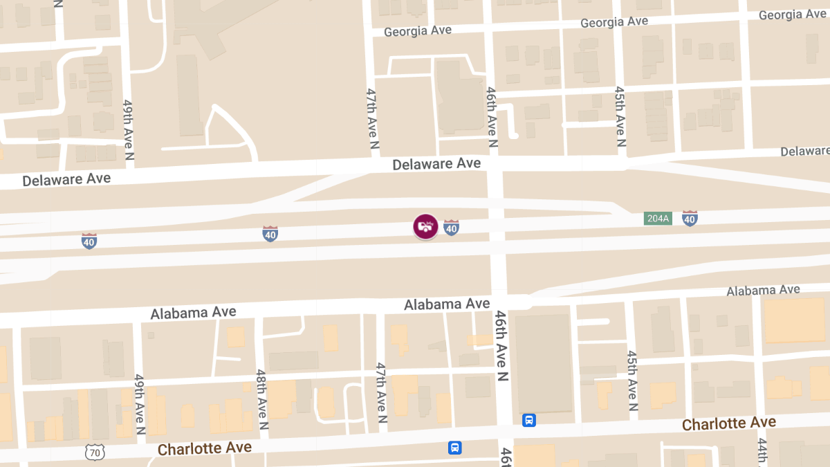 Collision on I-40 E Near MM 204 Between Briley Pkwy & 46th Ave N Causes Injuries