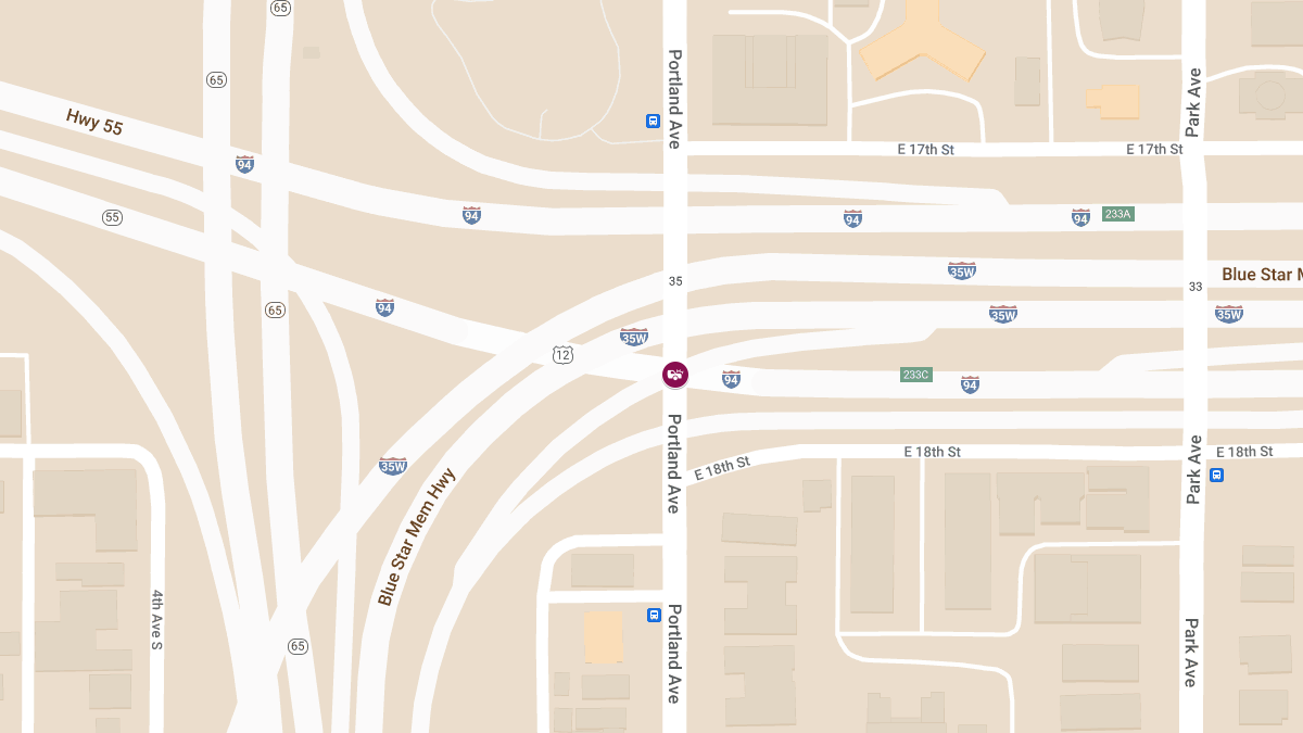 Collision on I-94 W at Portland Ave Causes Injuries