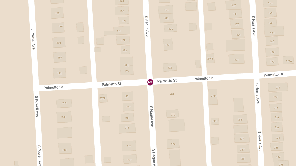 Collision with Injuries Reported at S Hague Ave & Palmetto St