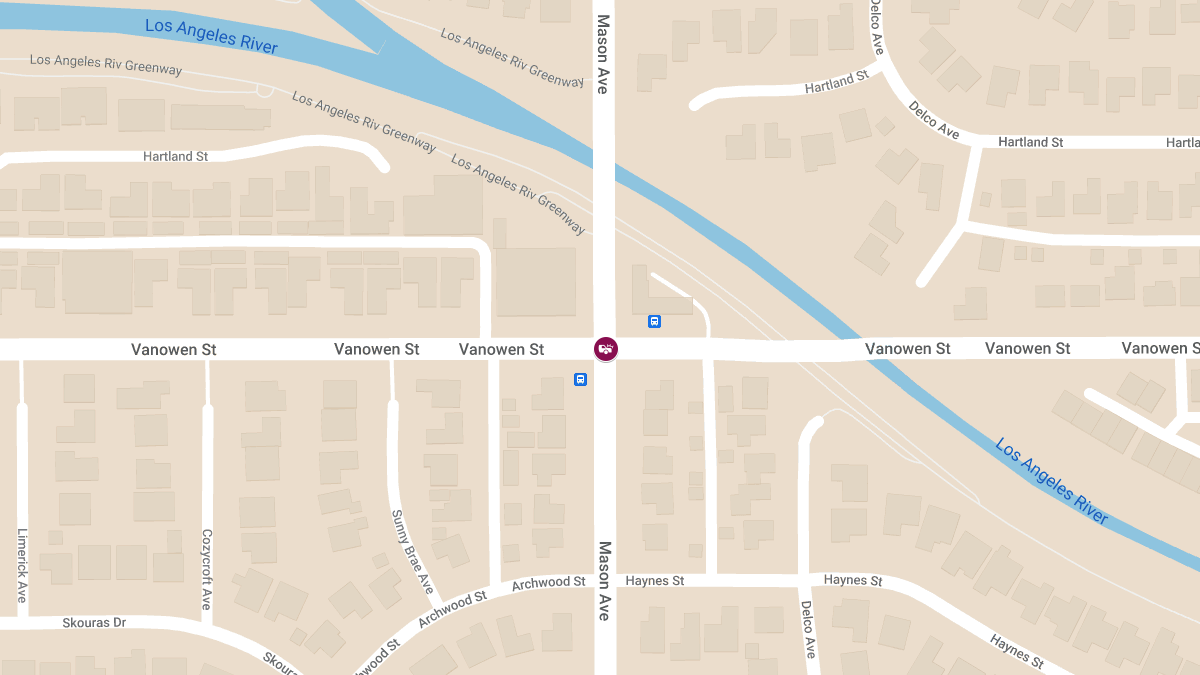 Collision with Injuries Vanowen St & Mason Ave