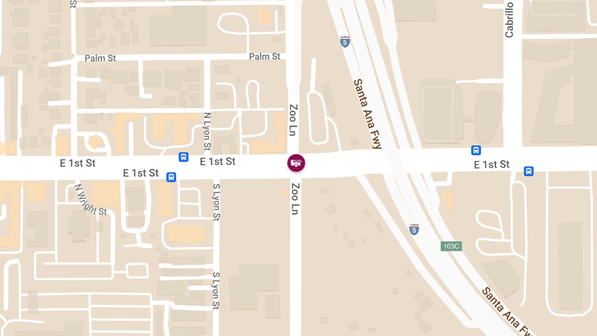 Collision with Injuries at 100 S Zoo Ln near Lyon St