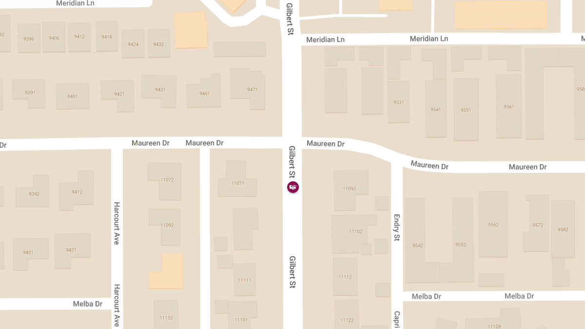 Collision with Injuries at 11071 Gilbert St