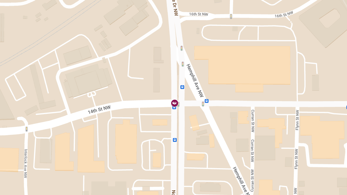 Collision with Injuries at 14th St NW & Northside Dr NW