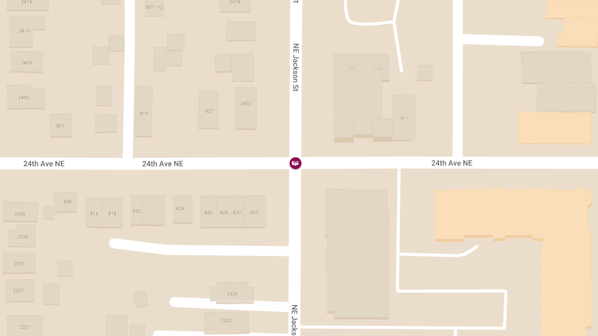 Collision with Injuries at 24th Ave NE & Jackson St NE 