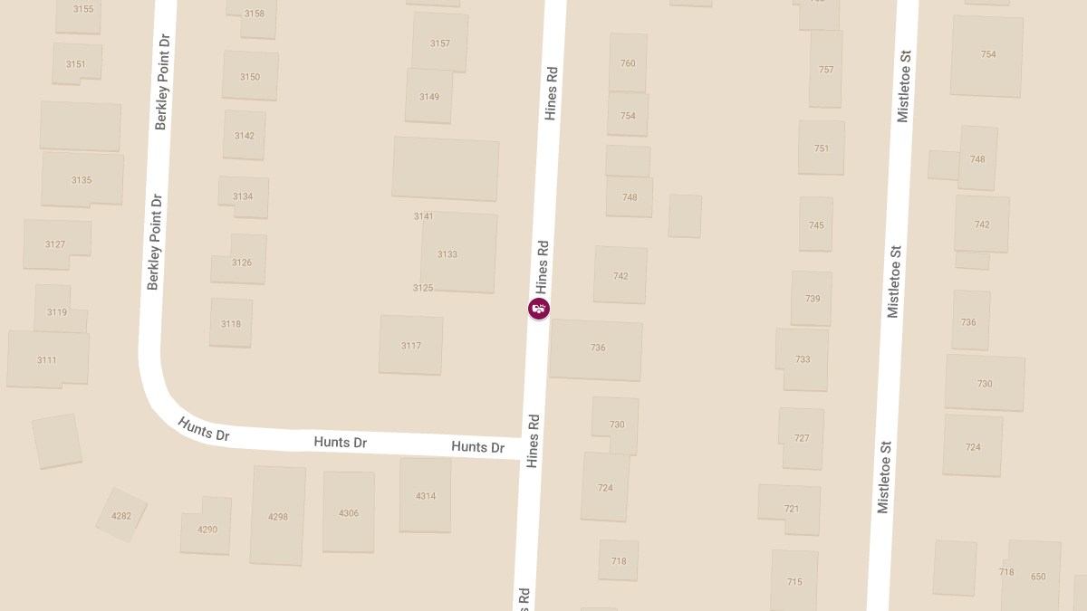 Collision with Injuries at 610 Hines Rd