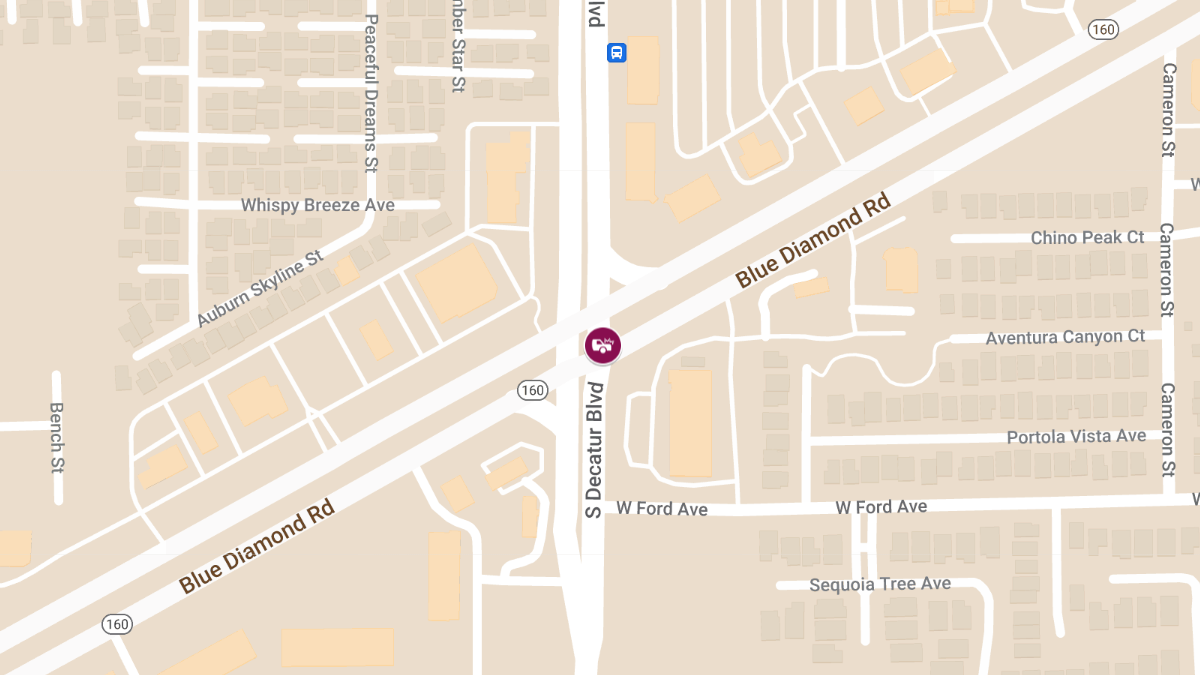 Collision with Injuries at Blue Diamond Rd & S Decatur Blvd