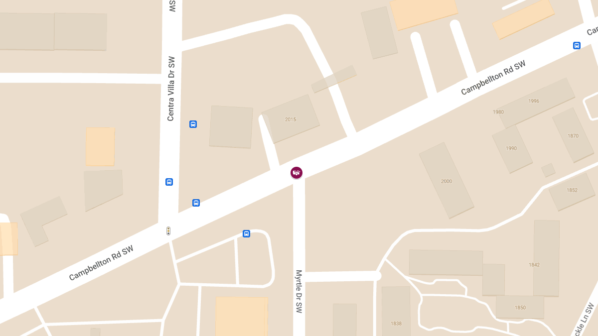 Collision with Injuries at Campbellton Rd SW & Myrtle Dr SW
