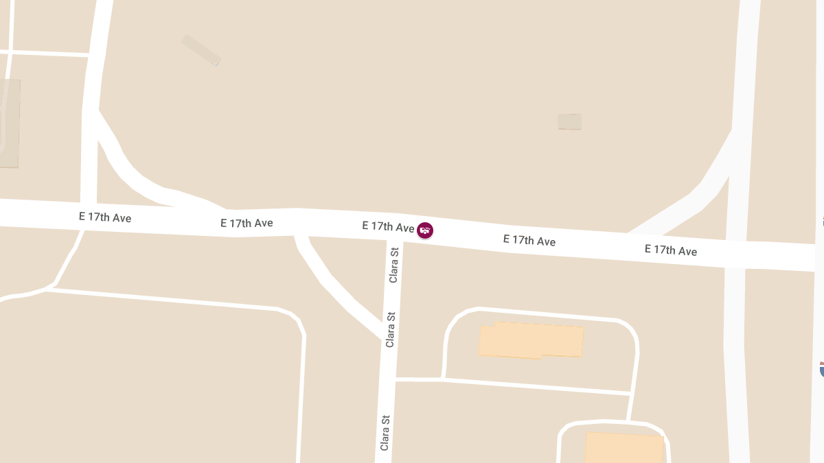 Collision with Injuries at Clara St & E 17th Ave