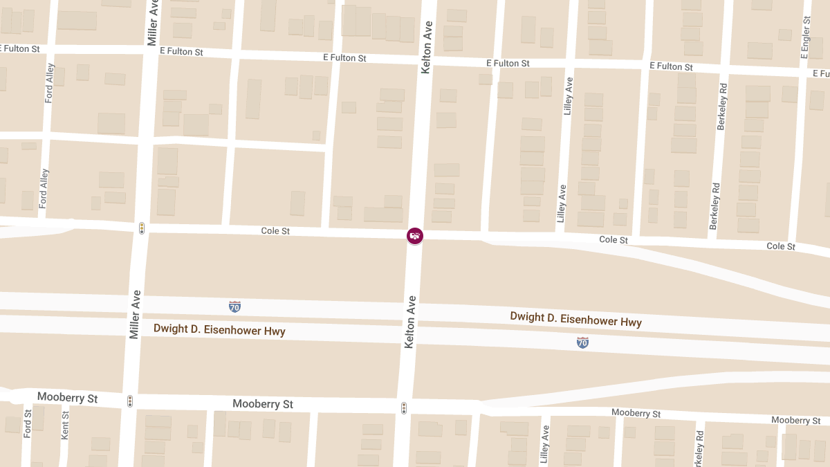 Collision with Injuries at Cole St & Kelton Ave