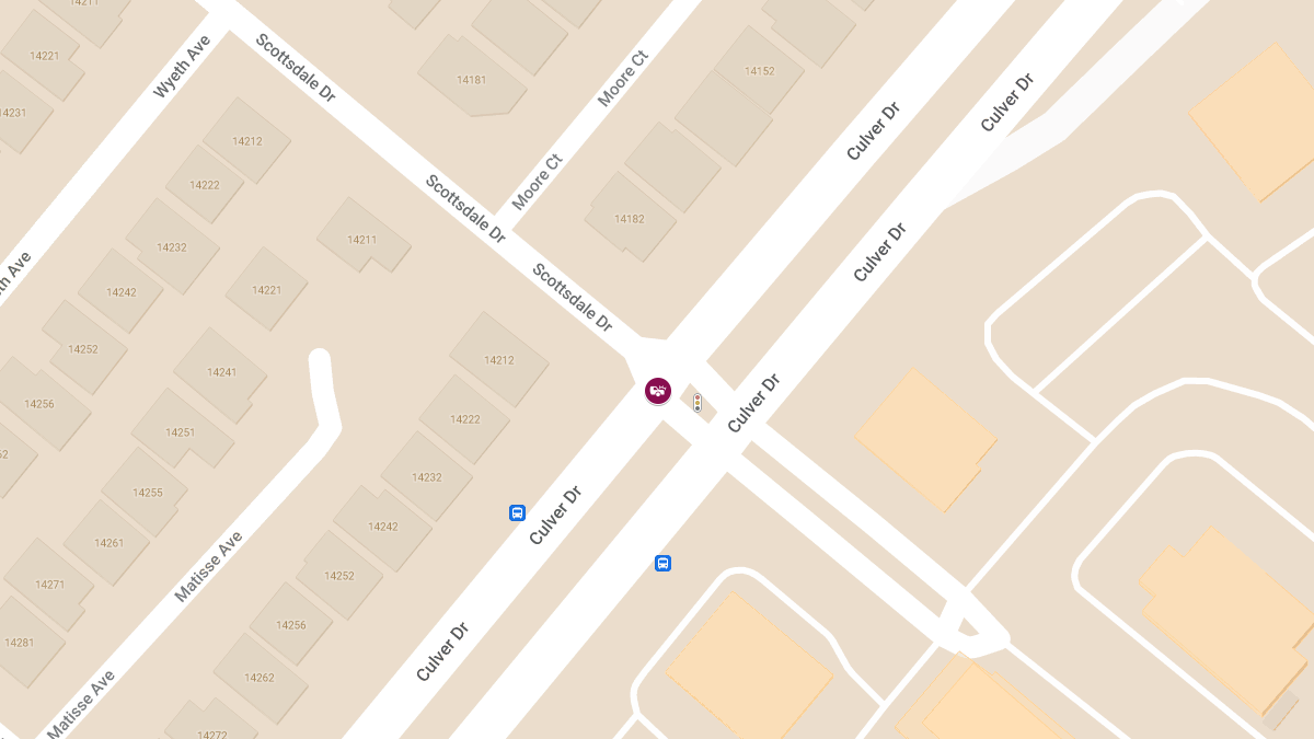 Collision with Injuries at Culver Dr & Scottsdale Dr