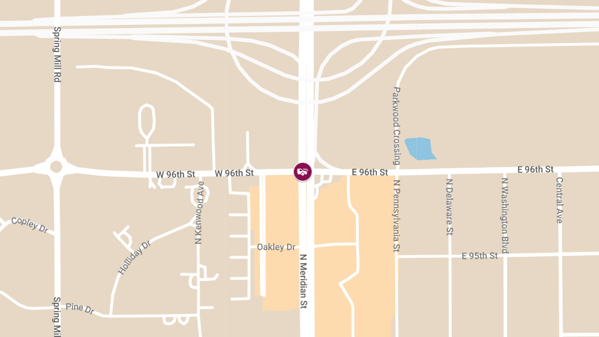 Collision with Injuries at E 96th St & N Meridian St