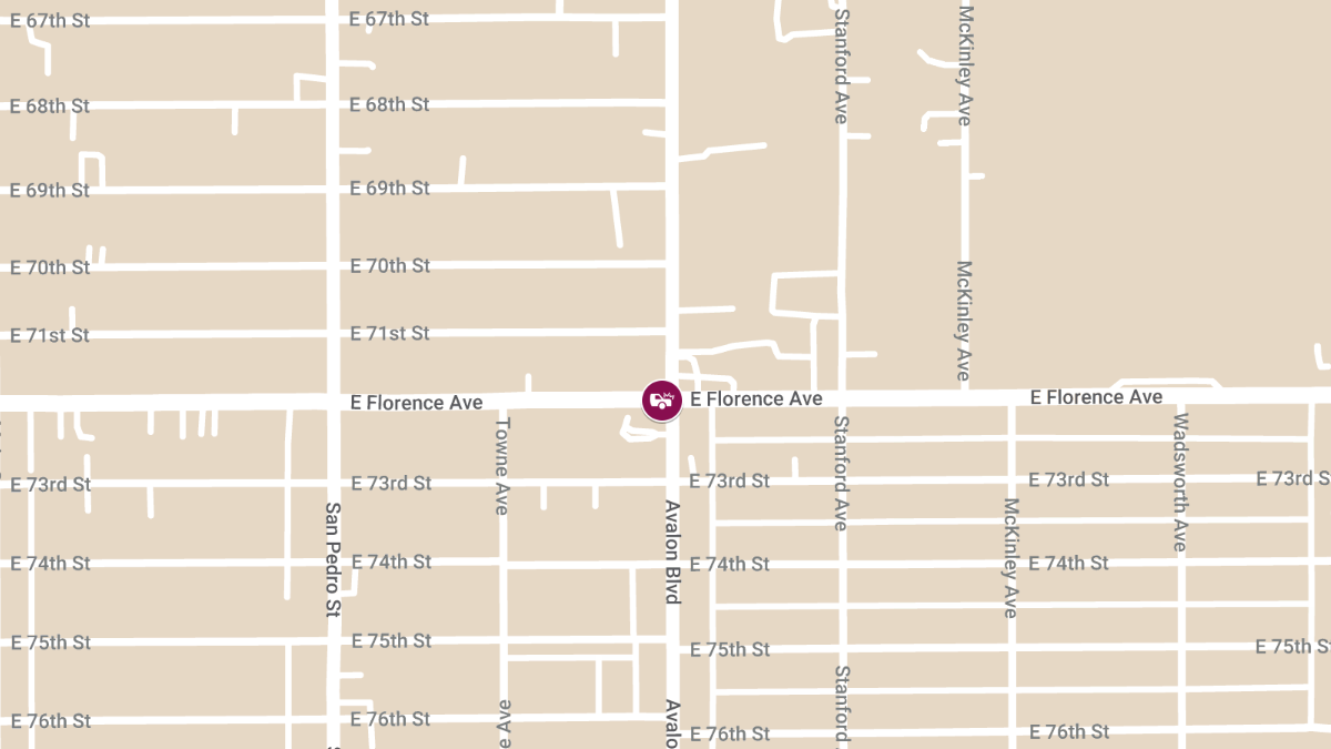 Collision with Injuries at E Florence Ave & Avalon Blvd