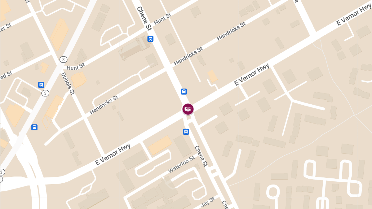 Collision with Injuries at E Vernor Hwy & Chene St