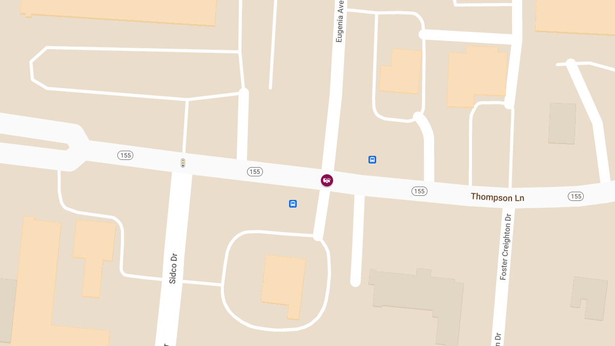 Collision with Injuries at Eugenia Ave & Thompson Ln