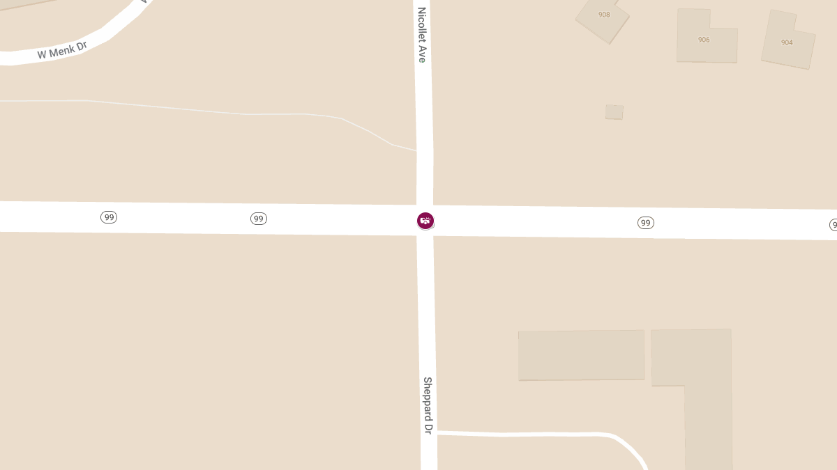Collision with Injuries at Highway 99 & Nicollet Ave