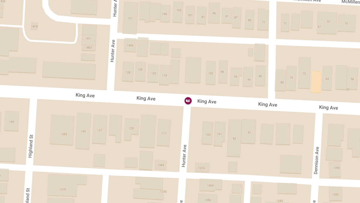 Collision with Injuries at King Ave & Hunter Ave