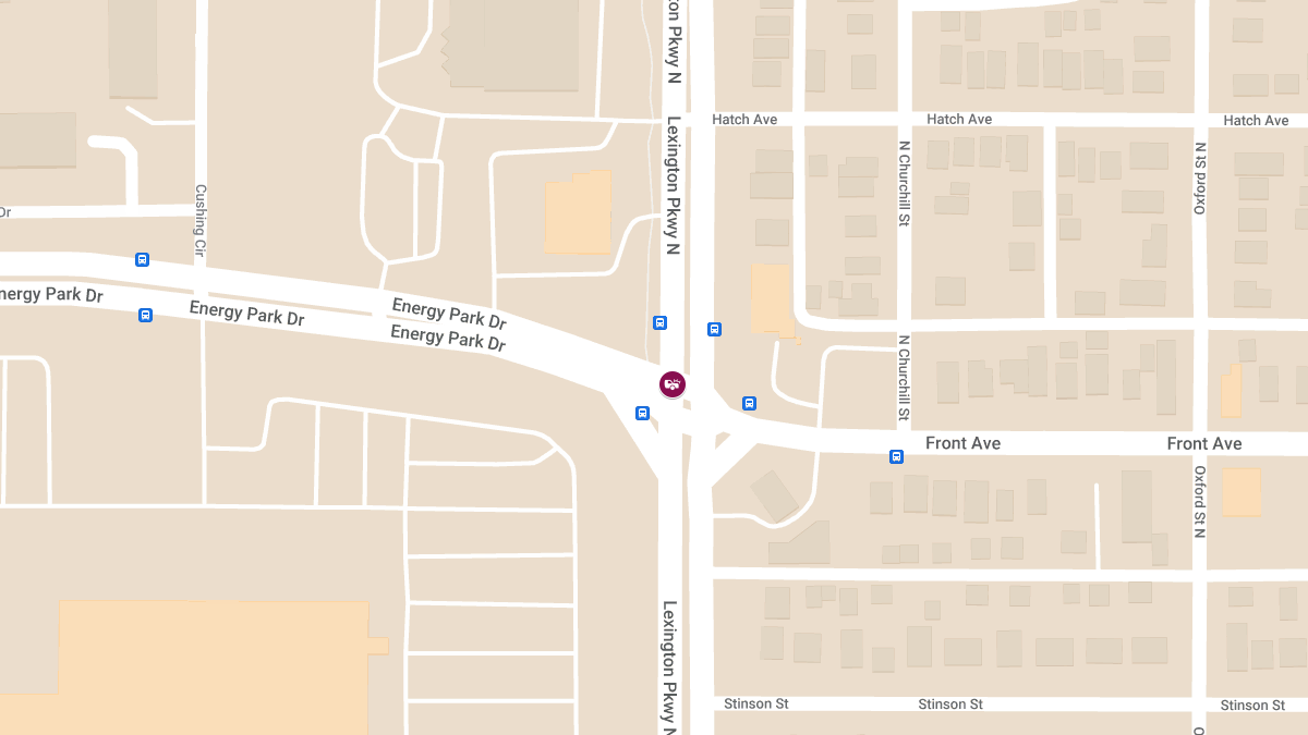 Collision with Injuries at Lexington Pkwy N & Energy Park Dr