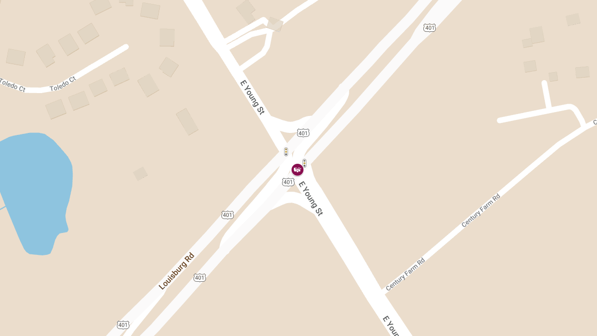 Collision with Injuries at Louisburg Rd and East Young St