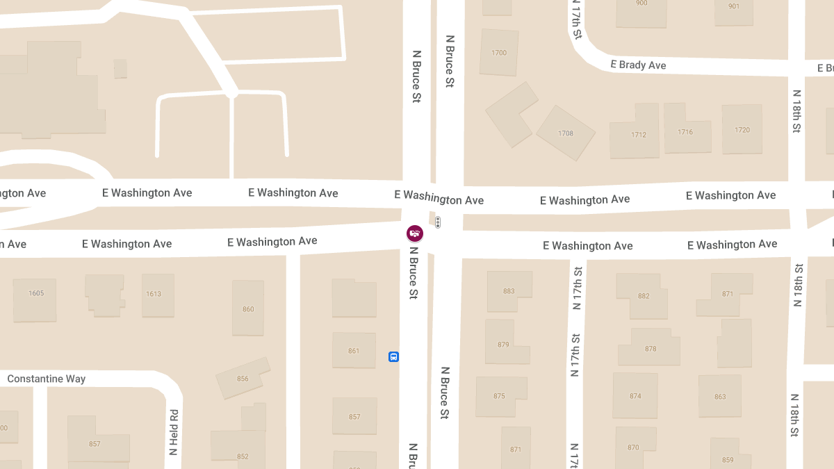 Collision with Injuries at N Bruce St & E Washington Ave