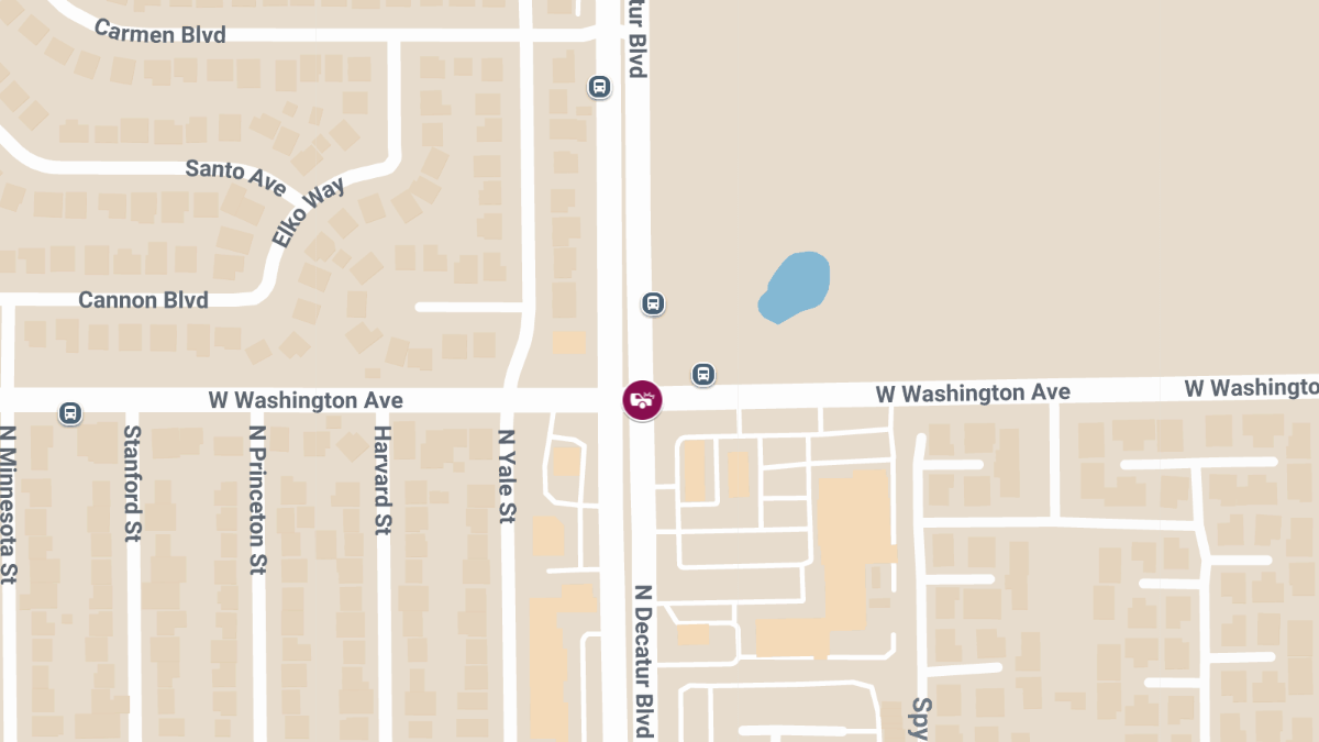 Collision with Injuries at N Decatur Blvd & W Washington Ave