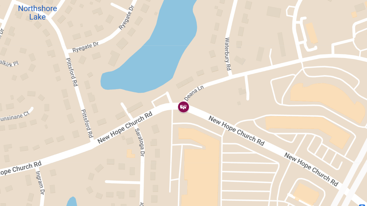 Collision with Injuries at New Hope Church Rd & Deana Ln