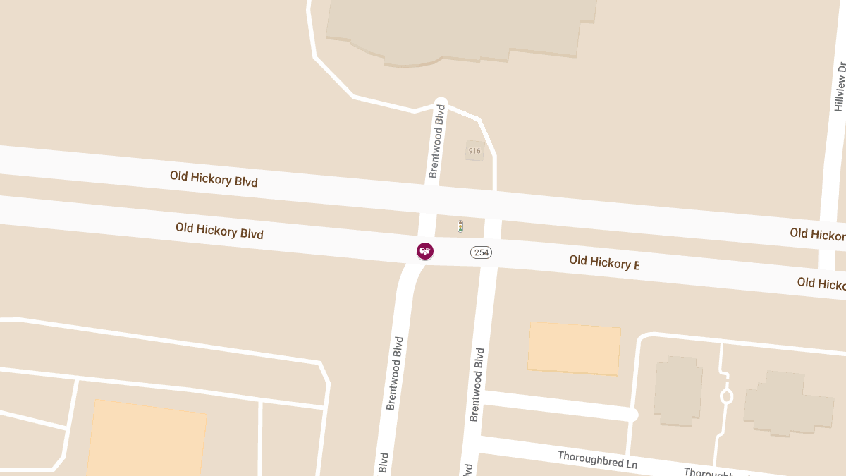 Collision with Injuries at Old Hickory Blvd & Brentwood Blvd