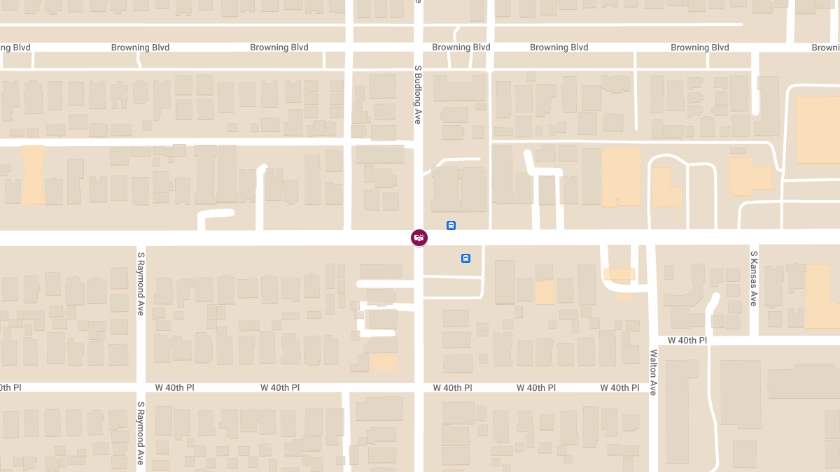 Collision with Injuries at S Budlong Ave & W Martin Luther King Jr Blvd