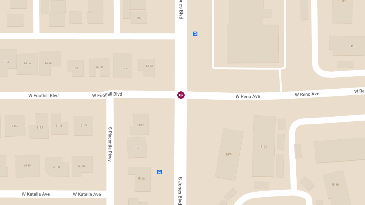 Collision with Injuries at S Jones Blvd and W Reno Ave