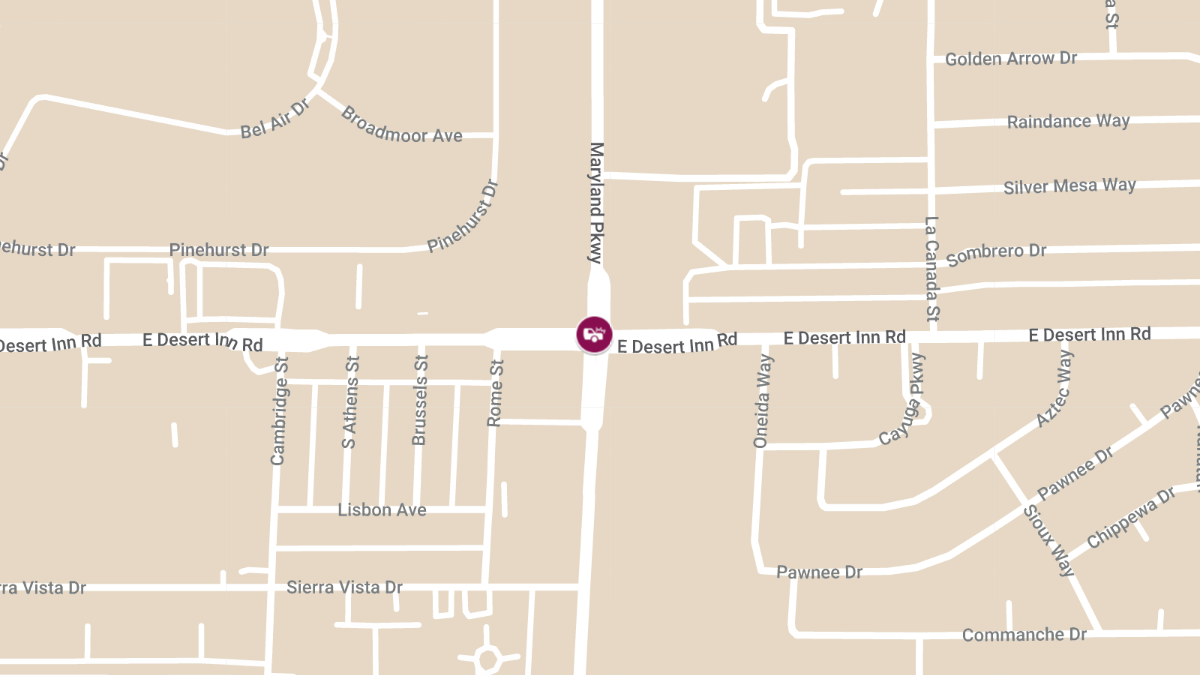 Collision with Injuries at S Maryland Pkwy & E Desert Inn Rd